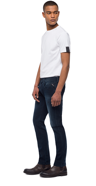 毎回完売 Replayリプレイ ロッコストレッチデニムジーンズ ブルー 正規取扱店 Usbanglanews Com