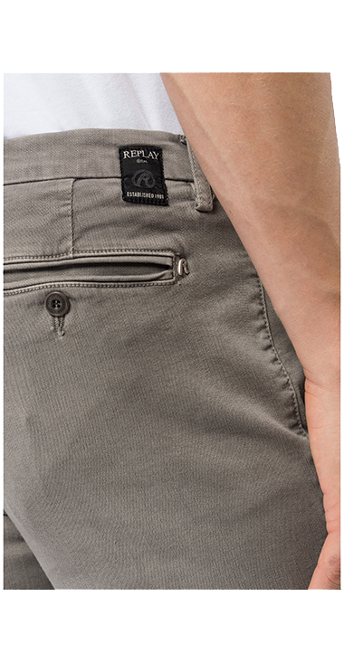 ZEUMAR 11.5OZ HYPERFLEX スリムチノパンツ｜REPLAY リプレイ公式通販 