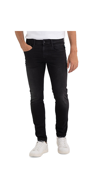 X-LITE ANBASS 10oz ハイパーフレックスストレッチ ブラックデニム 