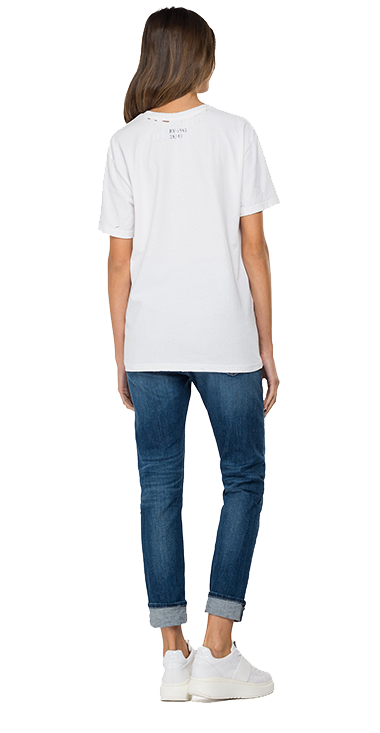 Aged オープンエンドハンドドライジャージーtシャツ Replay リプレイ公式通販サイト