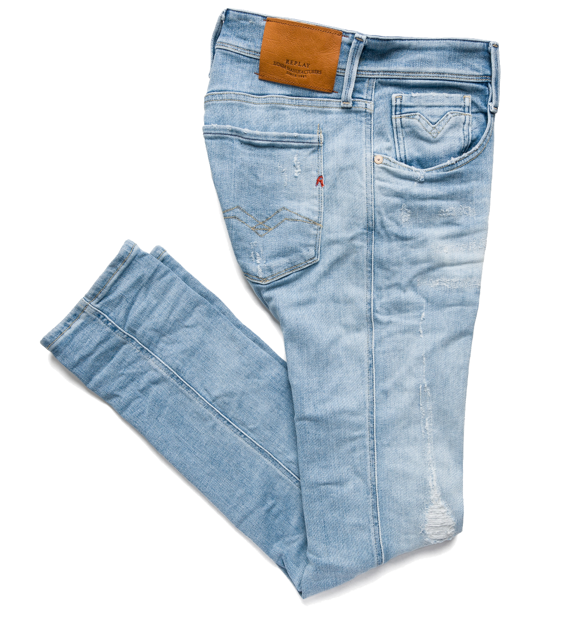 Aged Eco years Anbass 12oz ディープブルーパワーストレッチデニム Replay リプレイ公式通販サイト