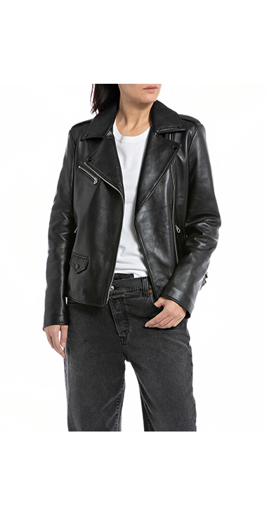 ラムレザーライダースジャケット｜REPLAY リプレイ公式通販サイト 