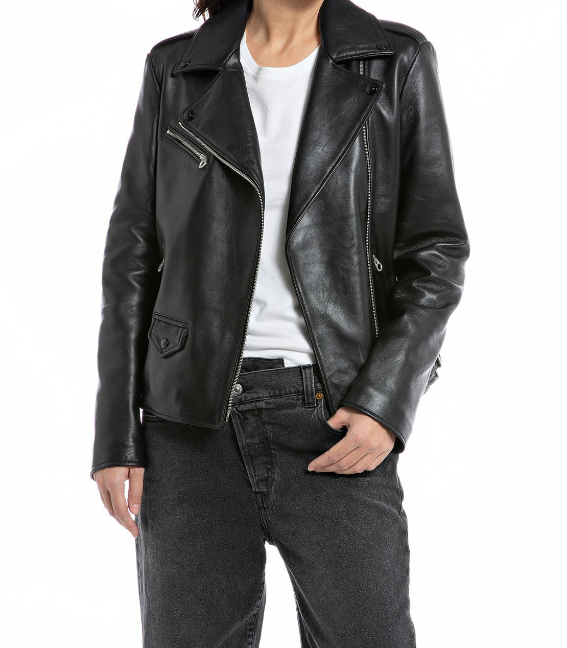 replay（リプレイ） 美品 本革ジャケット 慌て 