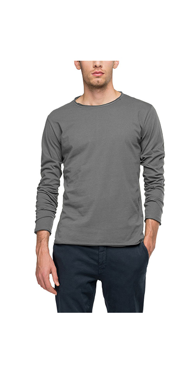 ベーシックジャージー クルーネックロングTシャツ｜REPLAY リプレイ  