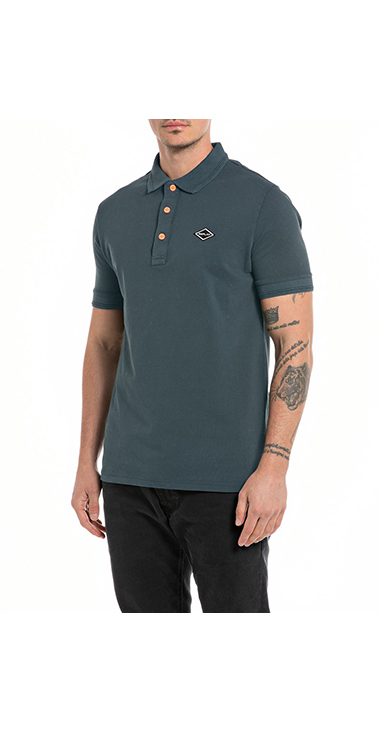 ガーメントダイ コットンピケポロシャツ｜REPLAY リプレイ公式通販サイト 