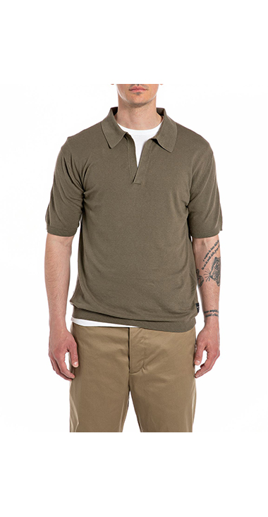 サルトリアーレ リネンコットンポロニット｜REPLAY リプレイ公式通販サイト 