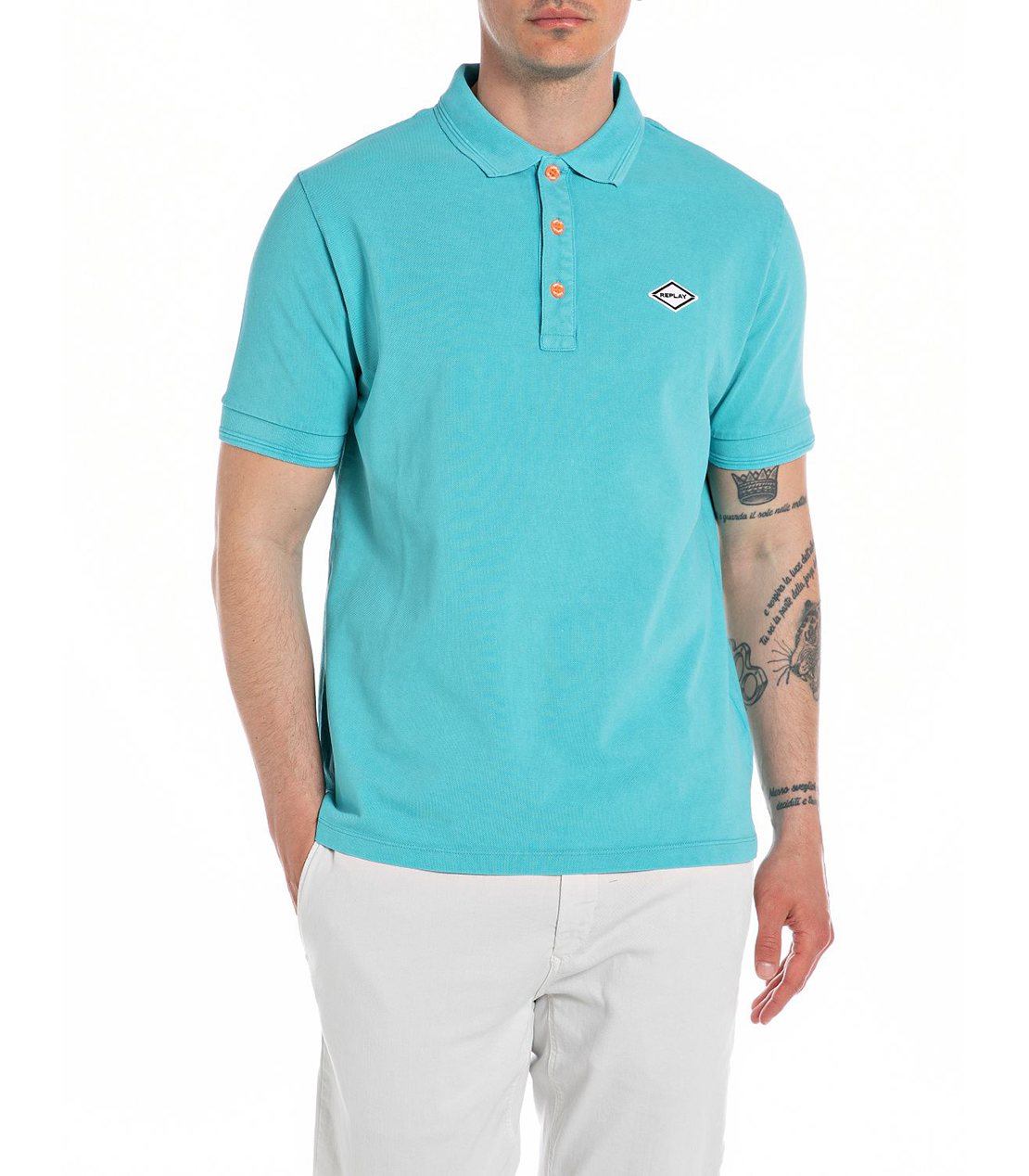 ガーメントダイ コットンピケポロシャツ｜REPLAY リプレイ公式通販サイト 