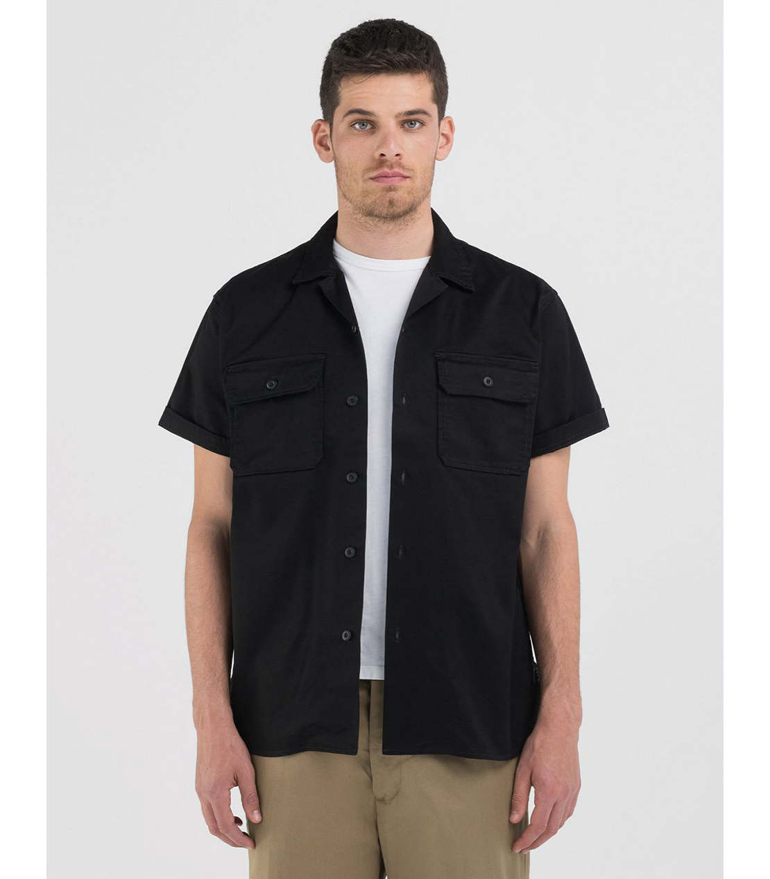 サルトリアーレストレッチギャバジンシャツ｜REPLAY リプレイ公式通販  